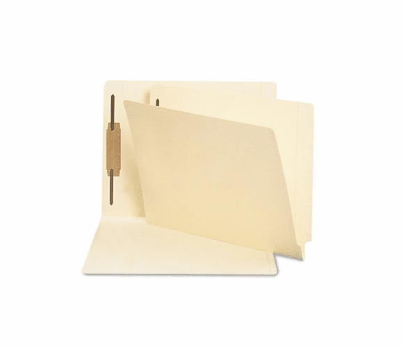 SMD34210 Heavyweight Folders, One Fastener, End Tab, Letter, 14 Point Manila, 50/Box By SMEAD MANUFACTURING CO.