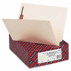 SMD34215 Heavyweight Folders, Two Fasteners, End Tab, Letter, 14 Point Manila, 50/Box By SMEAD MANUFACTURING CO.