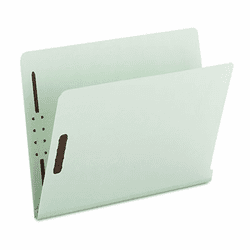 SMD34715 Two Inch Expansion Folder, Two Fasteners, End Tab, Letter, Gray Green, 25/Box By SMEAD MANUFACTURING CO.
