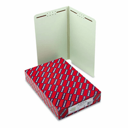 SMD37705 One Inch Expansion Folder, Two Fasteners, End Tab, Legal, Gray Green, 25/Box By SMEAD MANUFACTURING CO.