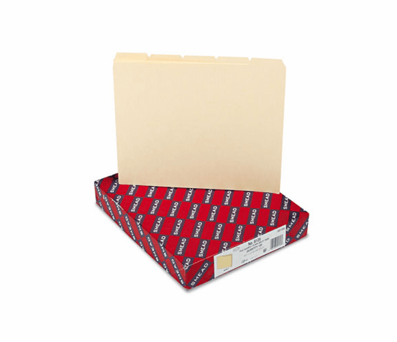 SMD50156 Recycled Tab File Guides, Blank, 1/5 Tab, 18 Point Manila, Letter, 100/Box By SMEAD MANUFACTURING CO.