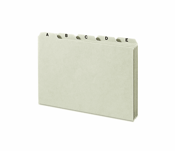 SMD57276 Pressboard Guides, 1/5 Cut tab, Alpha, 5 x 8, 6/Set By SMEAD MANUFACTURING CO.