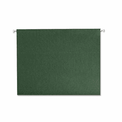 SMD64010 Hanging File Folders, Untabbed, 11 Point Stock, Letter, Green, 25/Box By SMEAD MANUFACTURING CO.