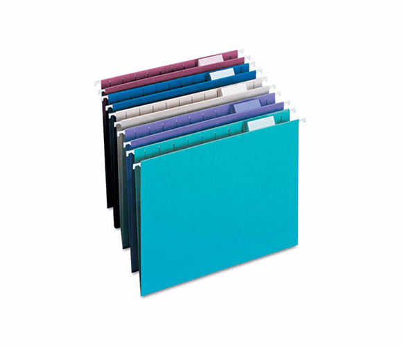 SMD64056 Designer Assortment Hanging Folders, 1/5 Tab, 11 Point Stock, Letter, 25/Box By SMEAD MANUFACTURING CO.