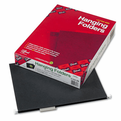 SMD64062 Hanging File Folders, 1/5 Cut, 11 Point Stock, Letter, Black, 25/Box By SMEAD MANUFACTURING CO.
