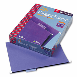 SMD64072 Hanging File Folders, 1/5 Tab, 11 Point Stock, Letter, Purple, 25/Box By SMEAD MANUFACTURING CO.