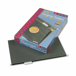 SMD64155 Hanging File Folders, 1/5 Tab, 11 Point Stock, Legal, Green, 25/Box By SMEAD MANUFACTURING CO.