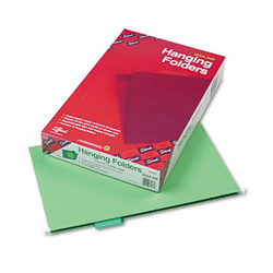 SMD64161 Hanging File Folders, 1/5 Tab, 11 Point Stock, Legal, Bright Green, 25/Box By SMEAD MANUFACTURING CO.