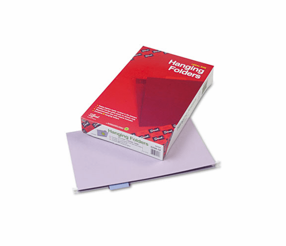 SMD64164 Hanging File Folders, 1/5 Tab, 11 Point Stock, Legal, Lavender, 25/Box By SMEAD MANUFACTURING CO.