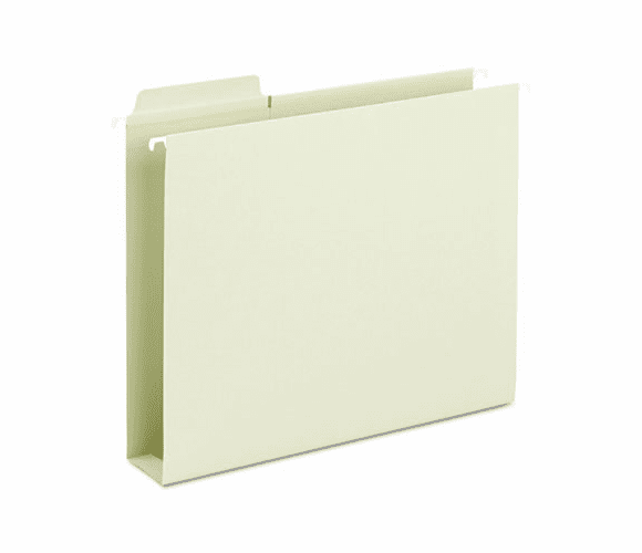 SMD64201 Box Bottom Hanging Folders, Built-In Tabs, Letter, Moss Green By SMEAD MANUFACTURING CO.