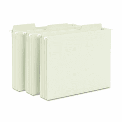 SMD64222 FasTab Hanging Pockets with Reinforced Tabs, Letter Size, Moss, 9/Box By SMEAD MANUFACTURING CO.