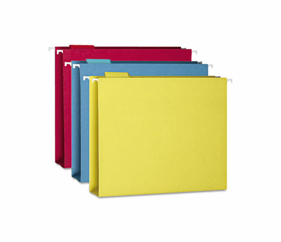 SMD64264 Two Inch Capacity Box Bottom Hanging Folders, Letter, Assorted, 25/Box By SMEAD MANUFACTURING CO.