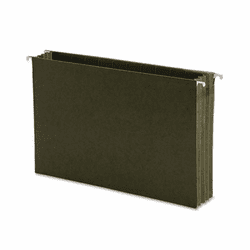 SMD64321 Hanging Pocket File Folders with Full Height Gusset, Legal, Green, 10/Box By SMEAD MANUFACTURING CO.