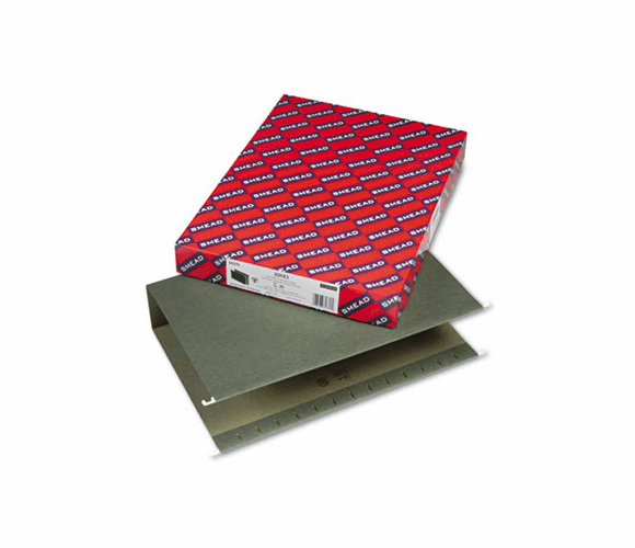SMD64379 Three Inch Capacity Box Bottom Hanging File Folders, Legal, Green, 25/Box By SMEAD MANUFACTURING CO.