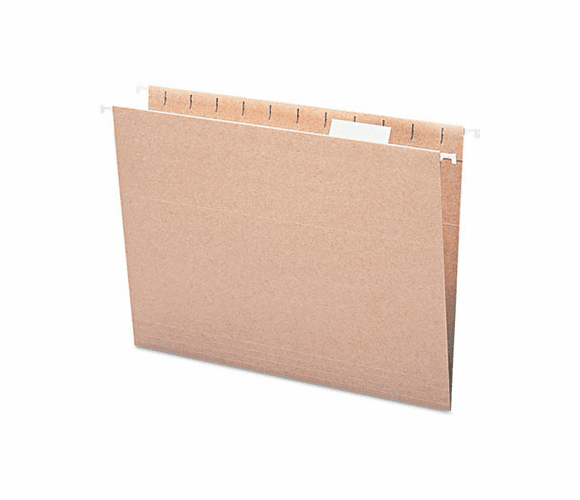 SMD65000 Recycled Hanging File Folders, 1/5 Tab, 11 Point Stock, Letter, Tan, 25/Box By SMEAD MANUFACTURING CO.