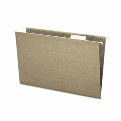 SMD65061 Recycled Hanging File Folders, 1/5 Tab, 11 Point Stock, Legal, Green, 25/Box By SMEAD MANUFACTURING CO.