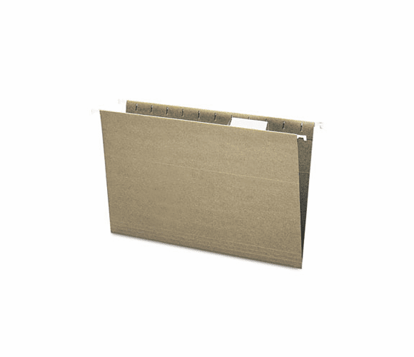 SMD65061 Recycled Hanging File Folders, 1/5 Tab, 11 Point Stock, Legal, Green, 25/Box By SMEAD MANUFACTURING CO.