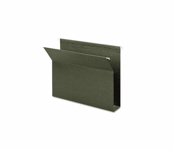 SMD65090 Two Inch Capacity Box Bottom Hanging File Folders, Letter, Green, 25/Box By SMEAD MANUFACTURING CO.