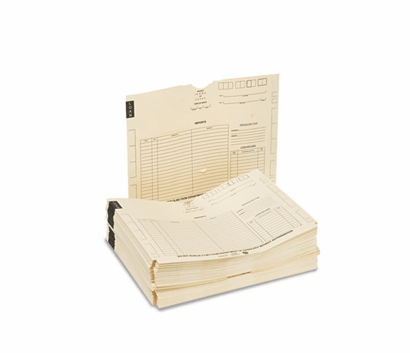 SMD66300 PXR7 X-Ray Jackets with Pockets, 18 1/4 x 14 1/2, 11 Point Manila, 100/Box By SMEAD MANUFACTURING CO.