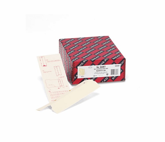 SMD68080 End Tab Converters for Folders, 3 1/4 x 9 1/4, Manila, 500/Box By SMEAD MANUFACTURING CO.