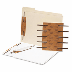 SMD68215 Reinforced Adhesive Steel Paper Fasteners, Two Inch Capacity, Brown, 100/Box By SMEAD MANUFACTURING CO.