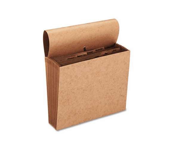 SMD70186 Jan-Dec Indexed Expanding Files, 12 Pockets, Kraft, Letter, Brown By SMEAD MANUFACTURING CO.