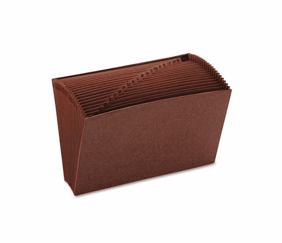 SMD70430 A-Z Open Expanding File, 21 Pockets, Legal, Leather-Like Redrope By SMEAD MANUFACTURING CO.