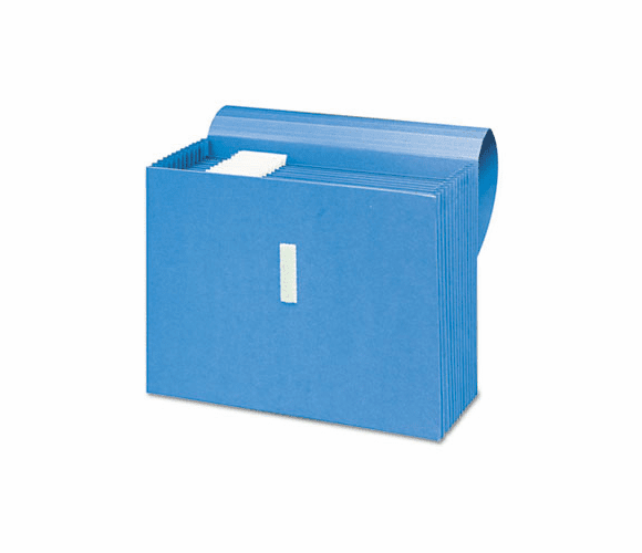 SMD70728 Antimicrobial Expanding File, 12 Pockets, Letter, Blue By SMEAD MANUFACTURING CO.