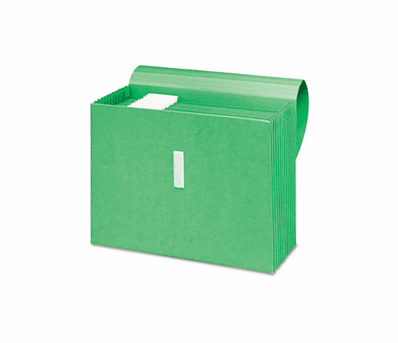 SMD70729 Antimicrobial Expanding File, 12 Pockets, Letter, Green By SMEAD MANUFACTURING CO.