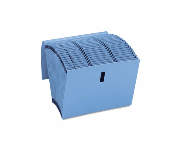 SMD70742 Recycled WaterShed/CutLess Expanding File, Letter, Blue By SMEAD MANUFACTURING CO.