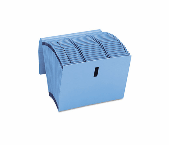 SMD70743 Recycled WaterShed/CutLess Expanding File, Letter, Blue By SMEAD MANUFACTURING CO.