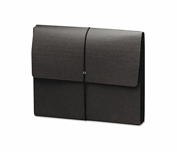 SMD71119 Extra-Wide Five Inch Expansion Wallets, 12 3/8 x 10, Black, 10/Box By SMEAD MANUFACTURING CO.