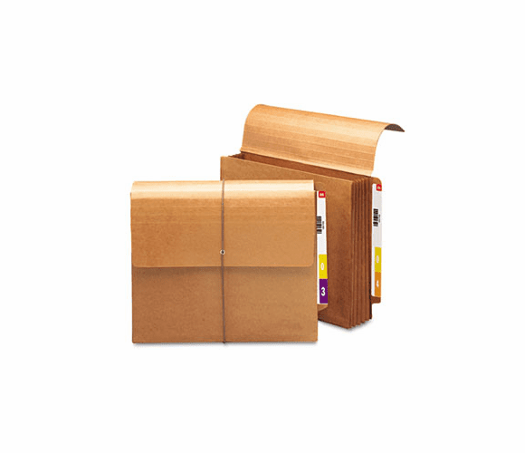 SMD71144 5 1/4 Inch Expansion End Tab Wallets, Straight Tab, Letter, Redrope, 10/Box By SMEAD MANUFACTURING CO.