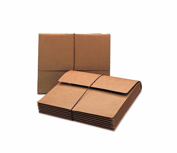 SMD71186 Extra-Wide 5 1/4 Inch Expansion Wallets with Elastic Cord, Redrope, Letter, Red By SMEAD MANUFACTURING CO.