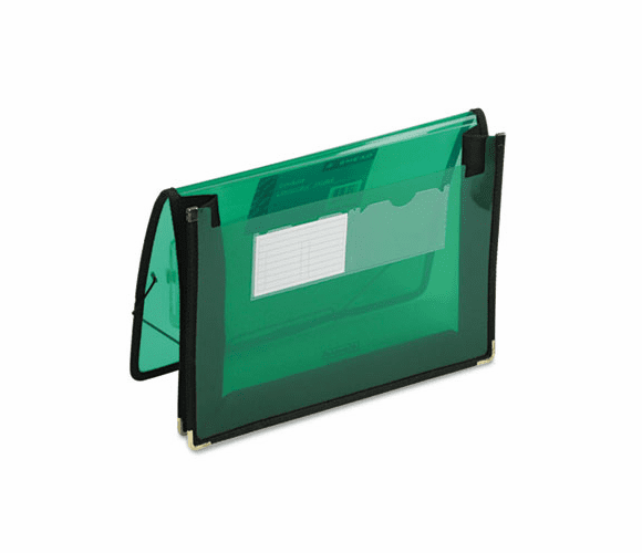 SMD71951 2 1/4 Inch Expansion Wallet, Poly, Letter, Translucent Green By SMEAD MANUFACTURING CO.