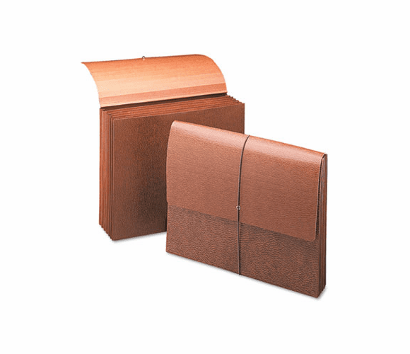SMD72373 5 1/4 Inch Expansion Partition Wallets, Cord, 6-Pocket, Redrope, Letter By SMEAD MANUFACTURING CO.