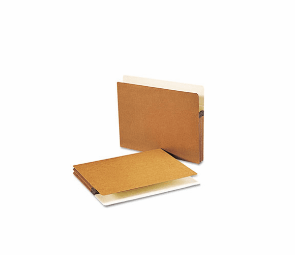 SMD73214 1 3/4 Expansion Drop Front Pocket, Straight Tab, Letter, Manila/Redrope, 25/Box By SMEAD MANUFACTURING CO.