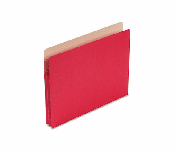 SMD73221 1 3/4 Inch Expansion Colored File Pocket, Straight Tab, Letter, Red By SMEAD MANUFACTURING CO.