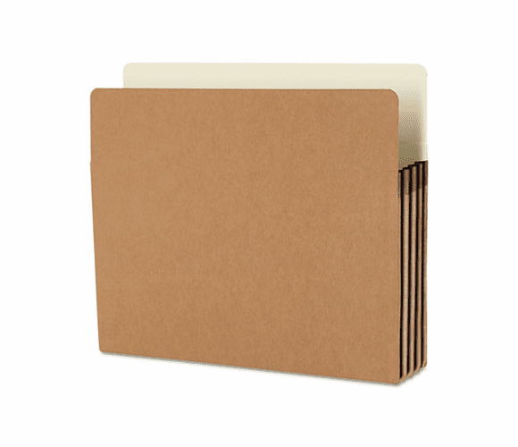 SMD73224 3 1/2 Expansion Drop Front Pocket, Straight Tab, Letter, Manila/Redrope, 25/Box By SMEAD MANUFACTURING CO.