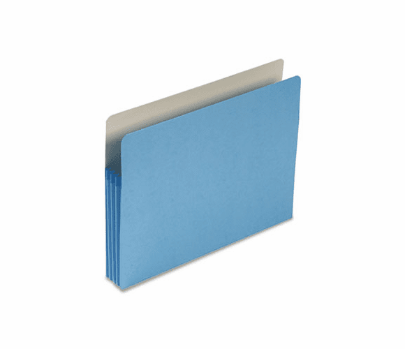 SMD73225 3 1/2 Inch Expansion Colored File Pocket, Straight Tab, Letter, Blue By SMEAD MANUFACTURING CO.