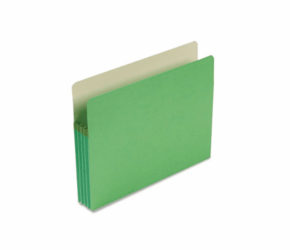 SMD73226 3 1/2 Inch Expansion Colored File Pocket, Straight Tab, Letter, Green By SMEAD MANUFACTURING CO.