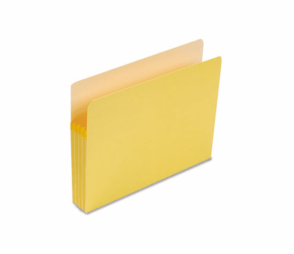 SMD73233 3 1/2 Inch Expansion Colored File Pocket, Straight Tab, Letter, Yellow By SMEAD MANUFACTURING CO.