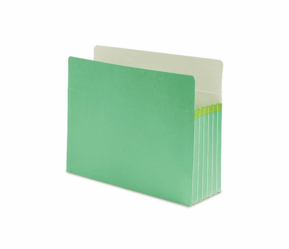 SMD73236 5 1/4 Inch Expansion Colored File Pocket, Straight Tab, Letter, Green By SMEAD MANUFACTURING CO.