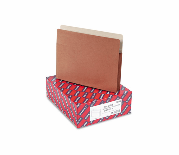 SMD73264 3 1/2 Inch Expansion File Pocket, Straight Tab, Letter, Manila/Redrope, 10/Box By SMEAD MANUFACTURING CO.