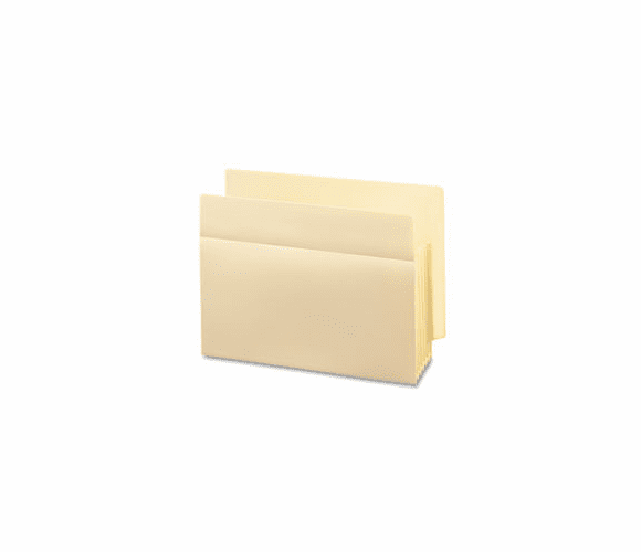 SMD73720 End-Tab Pockets with 5 1/4 Inch Expansion, Letter, Poly, Manila, 4/Box By SMEAD MANUFACTURING CO.