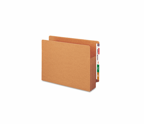SMD73780 3 1/2 Inch Expansion File TUFF Pockets, Straight Tab, Letter, Redrope, 10/Box By SMEAD MANUFACTURING CO.