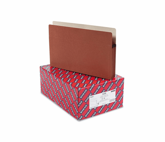 SMD74224 3 1/2 Inch Expansion Drop Front Pocket, Legal, Manila/Redrope, 25/Box By SMEAD MANUFACTURING CO.