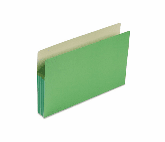 SMD74226 3 1/2 Inch Expansion Colored File Pocket, Straight Tab, Legal, Green By SMEAD MANUFACTURING CO.