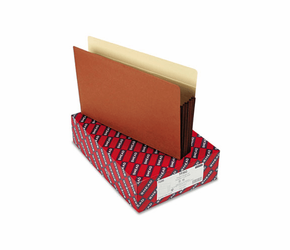 SMD74390 5 1/4 Inch Expansion Pocket with Tyvek, Straight, Legal, Manila/Redrope, 10/Box By SMEAD MANUFACTURING CO.