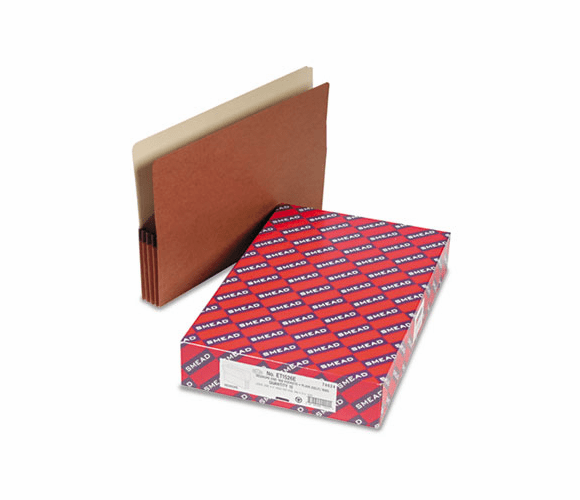 SMD74624 3 1/2 Inch Expansion File Pockets, 1/3 Tab, Legal, Manila/Redrope, 10/Box By SMEAD MANUFACTURING CO.